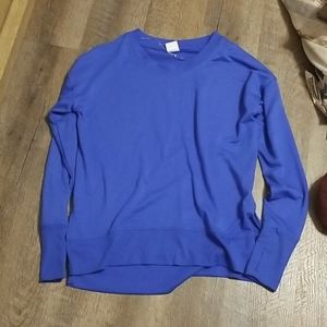 Small royal blue long sleeve shirt